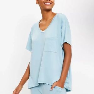 Loft Oversized Luxe Knit Pajama Top